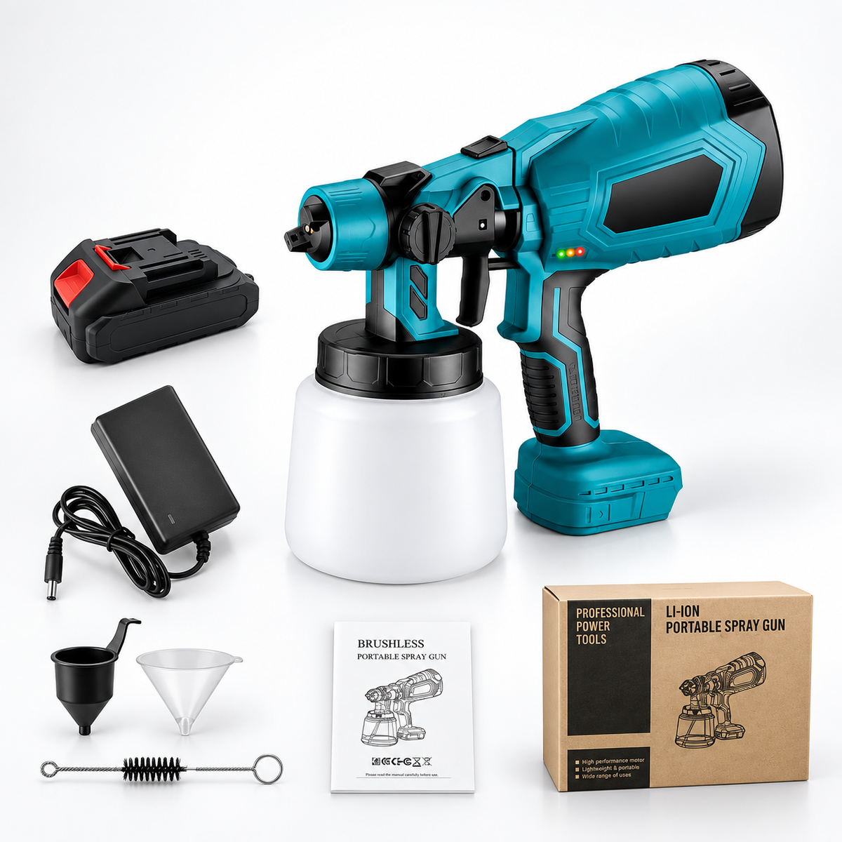 PowerSpray 34 fl oz Cordless Paint Sprayer — Adjustable Flow