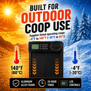 Automatic Chicken Coop Door — Timer & Anti-Pinch Sensor