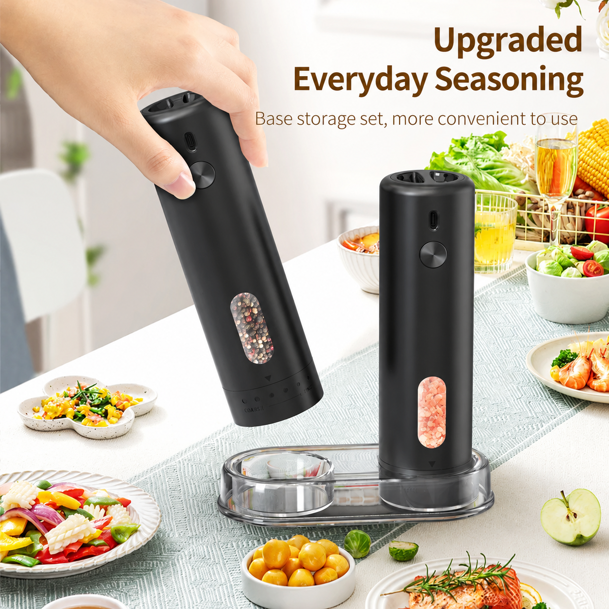 ChefPro™ Rechargeable Grinder Set — Fresh Seasoning, One Touch Secondary image