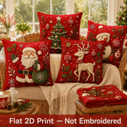 Cookku™ 4-Piece Christmas Pillow Covers — Festive Sofa Decor