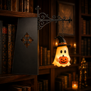 Haunted Library Lantern — Glowing Halloween Bookshelf Décor