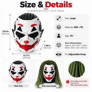 Cyberpunk Full-Face Mask — Futuristic Cosplay Look