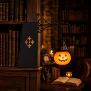 Haunted Library Lantern — Glowing Halloween Bookshelf Décor