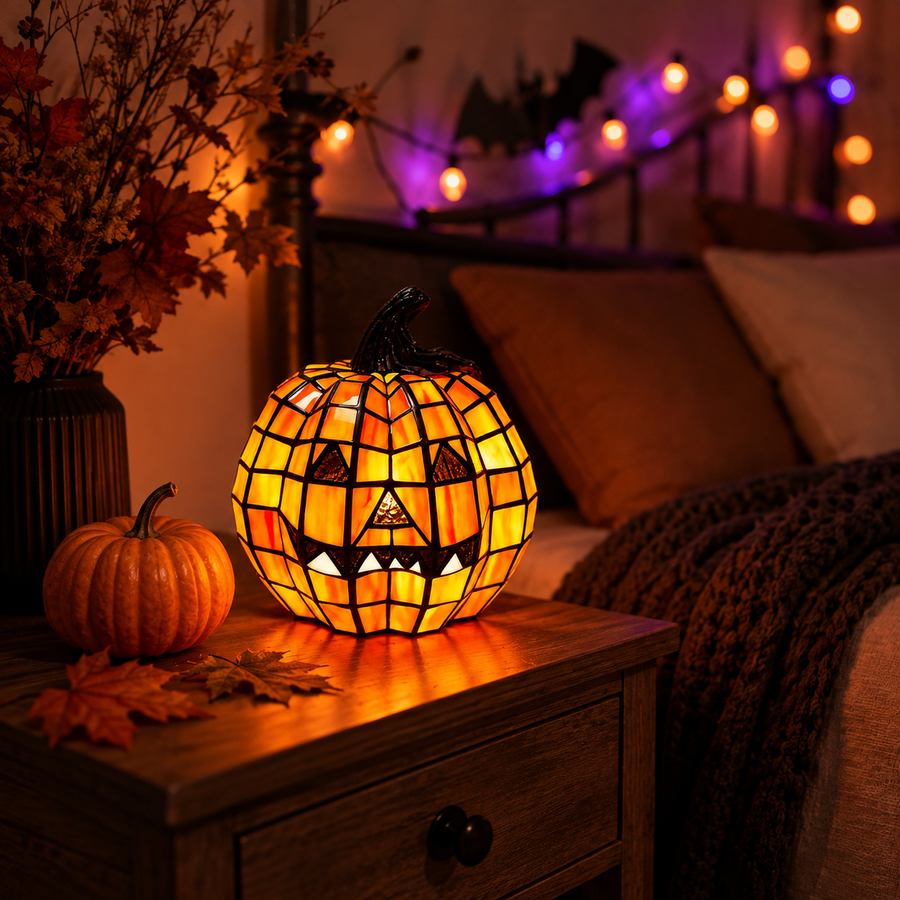 Large pumpkin lamp dimensions 5.12 by 5.12 by 5.91 inches