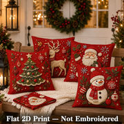 Cookku™ 4-Piece Christmas Pillow Covers — Festive Sofa Decor