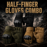 3-Pair Pack — Half Finger (Olive / Black / Tan)