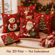 Cookku™ 4-Piece Christmas Pillow Covers — Festive Sofa Decor