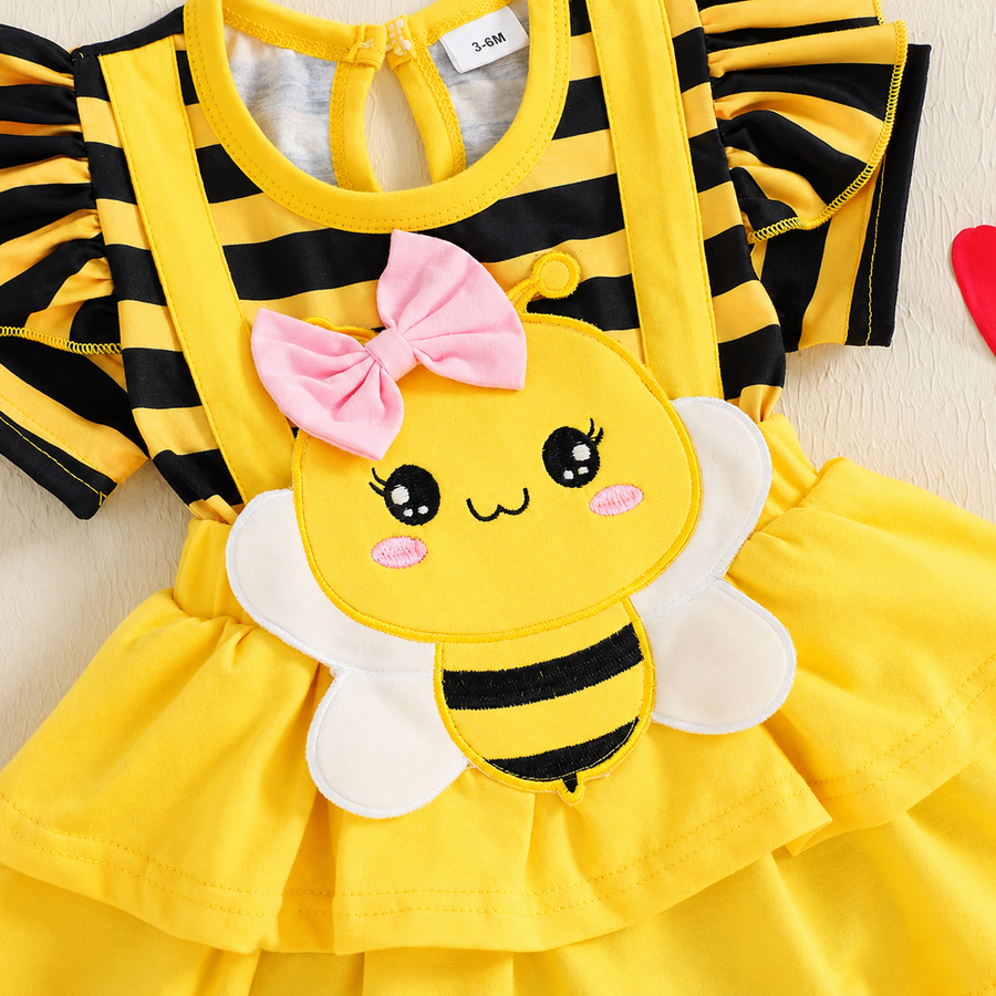 Bee Baby Romper with Headband