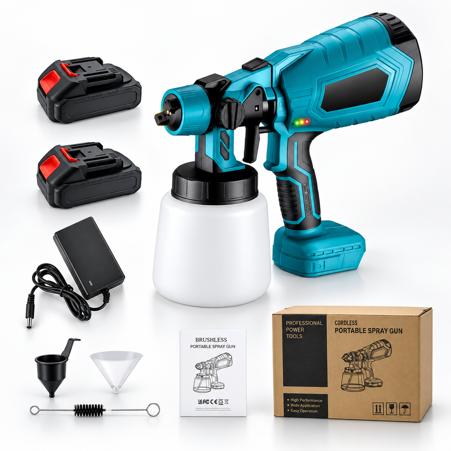 PowerSpray 34 fl oz Cordless Paint Sprayer — Adjustable Flow