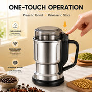 GrindPro™ Stainless Steel Electric Coffee & Spice Grinder