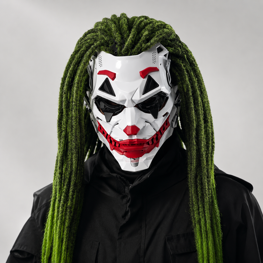 Cyberpunk Full-Face Mask — Bold Halloween Costume Look