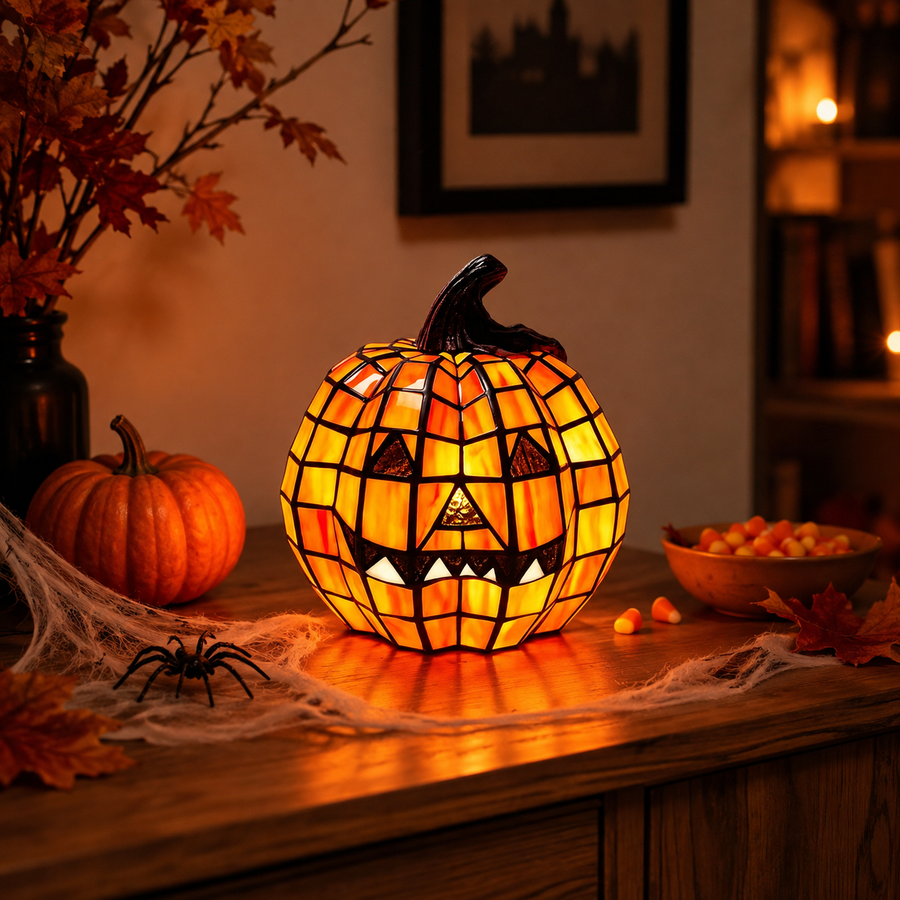 Small pumpkin lamp dimensions 3.94 by 3.94 by 4.72 inches