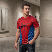 3D Webbed Hero T-Shirt — Raised Webbing Cosplay Tee