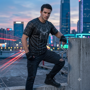 3D Webbed Hero T-Shirt — Raised Webbing Cosplay Tee