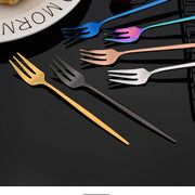 ChefPro™ 30-Piece Stainless Steel Cutlery Set — Black & Gold Modern Flatware for 6