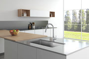 HomeSmart™ Pull-Out Kitchen Faucet — Matte Black Stainless Steel Mixer Tap