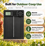 Automatic Chicken Coop Door — Timer & Obstruction Detection