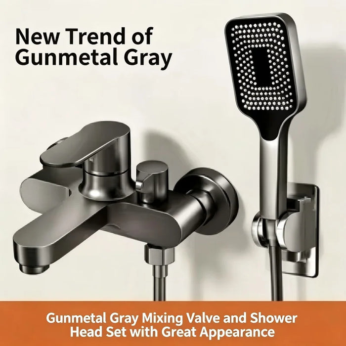 HomeSmart™ Thermostatic Shower Mixer Valve — Anti-Scald 3-Way Diverter Faucet Set