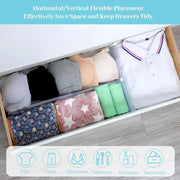 HomeSmart™ Adjustable Drawer Dividers — 6-Pack Clear Expandable Organizer