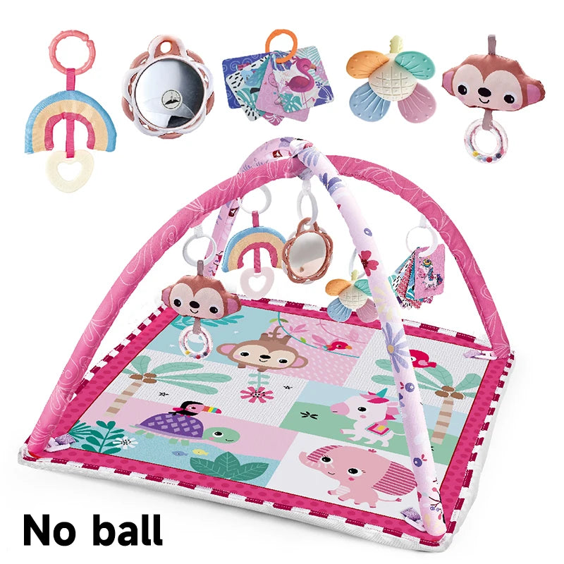 BabyJoy™ Activity Play Mat with Fitness Frame — Sensory Gym for Newborns 0-18 Months