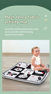BabyJoy™ Activity Play Mat with Fitness Frame — Sensory Gym for Newborns 0-18 Months