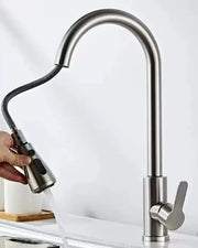 HomeSmart™ Pull-Out Kitchen Faucet — Matte Black Stainless Steel Mixer Tap