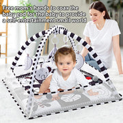 BabyJoy™ Activity Play Mat with Fitness Frame — Sensory Gym for Newborns 0-18 Months