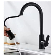 HomeSmart™ Pull-Out Kitchen Faucet — Matte Black Stainless Steel Mixer Tap