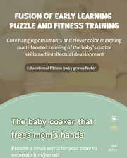 BabyJoy™ Activity Play Mat with Fitness Frame — Sensory Gym for Newborns 0-18 Months