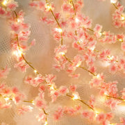 Artificial Sakura Blossom Vine — 70.9 in Pink Floral Decor