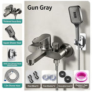 HomeSmart™ Thermostatic Shower Mixer Valve — Anti-Scald 3-Way Diverter Faucet Set