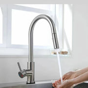 HomeSmart™ Pull-Out Kitchen Faucet — Matte Black Stainless Steel Mixer Tap