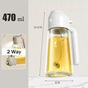 ChefPro™ 2-in-1 Oil Sprayer Bottle — Glass Mist Dispenser for Healthy Cooking