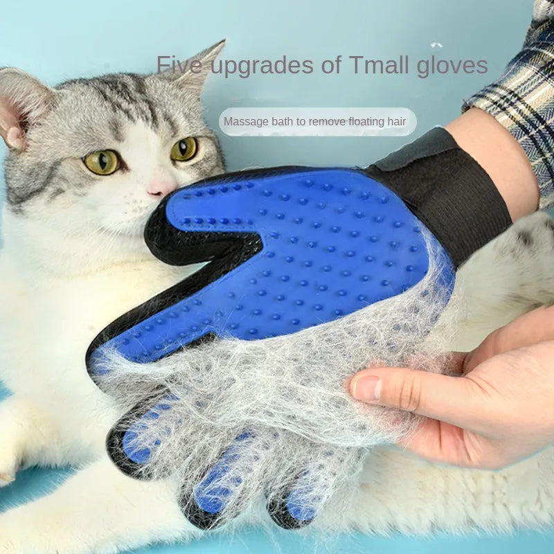 Pet Grooming Glove for Cats & Dogs – Silicone Deshedding Hair Remover Brush Main image