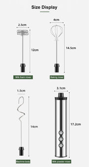 FreshTaste™ Rechargeable Milk Frother Set — Coffee-Bar Foam at Home