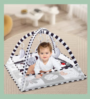 BabyJoy™ Activity Play Mat with Fitness Frame — Sensory Gym for Newborns 0-18 Months