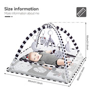 BabyJoy™ Activity Play Mat with Fitness Frame — Sensory Gym for Newborns 0-18 Months