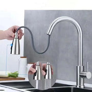 HomeSmart™ Pull-Out Kitchen Faucet — Matte Black Stainless Steel Mixer Tap