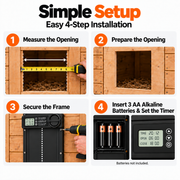 Automatic Chicken Coop Door — Timer & Obstruction Detection