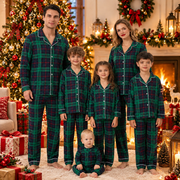 Christmas Family Matching Pajamas — Classic Holiday Plaid
