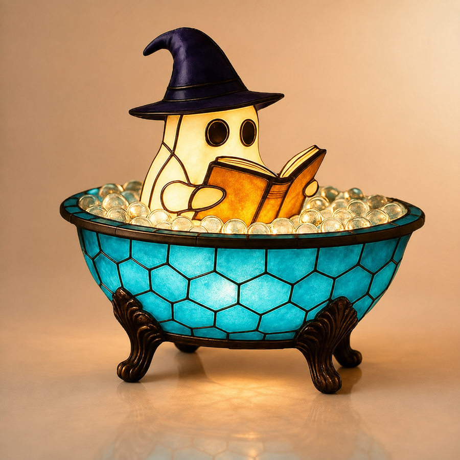 Ghost Bubble Bath LED Accent Lamp — Cozy Halloween Glow