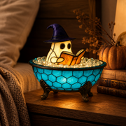 Ghost Bubble Bath LED Accent Lamp — Cozy Halloween Glow