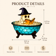 Ghost Bubble Bath LED Accent Lamp — Cozy Halloween Glow
