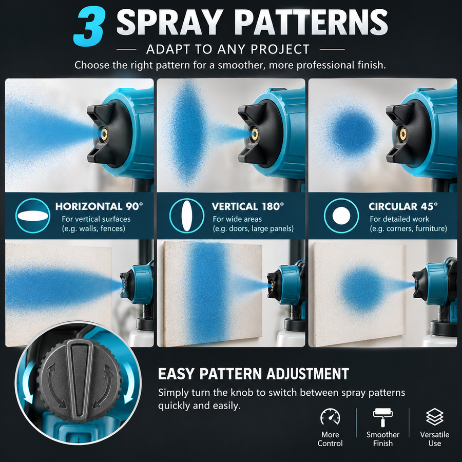 PowerSpray 34 fl oz Cordless Paint Sprayer — Adjustable Flow