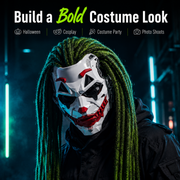Cyberpunk Full-Face Mask — Bold Halloween Costume Look