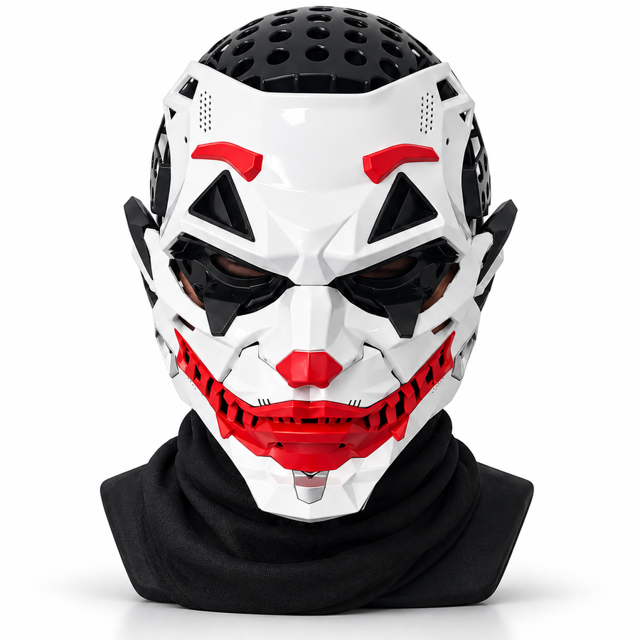 Cyberpunk Full-Face Mask — Futuristic Cosplay Look