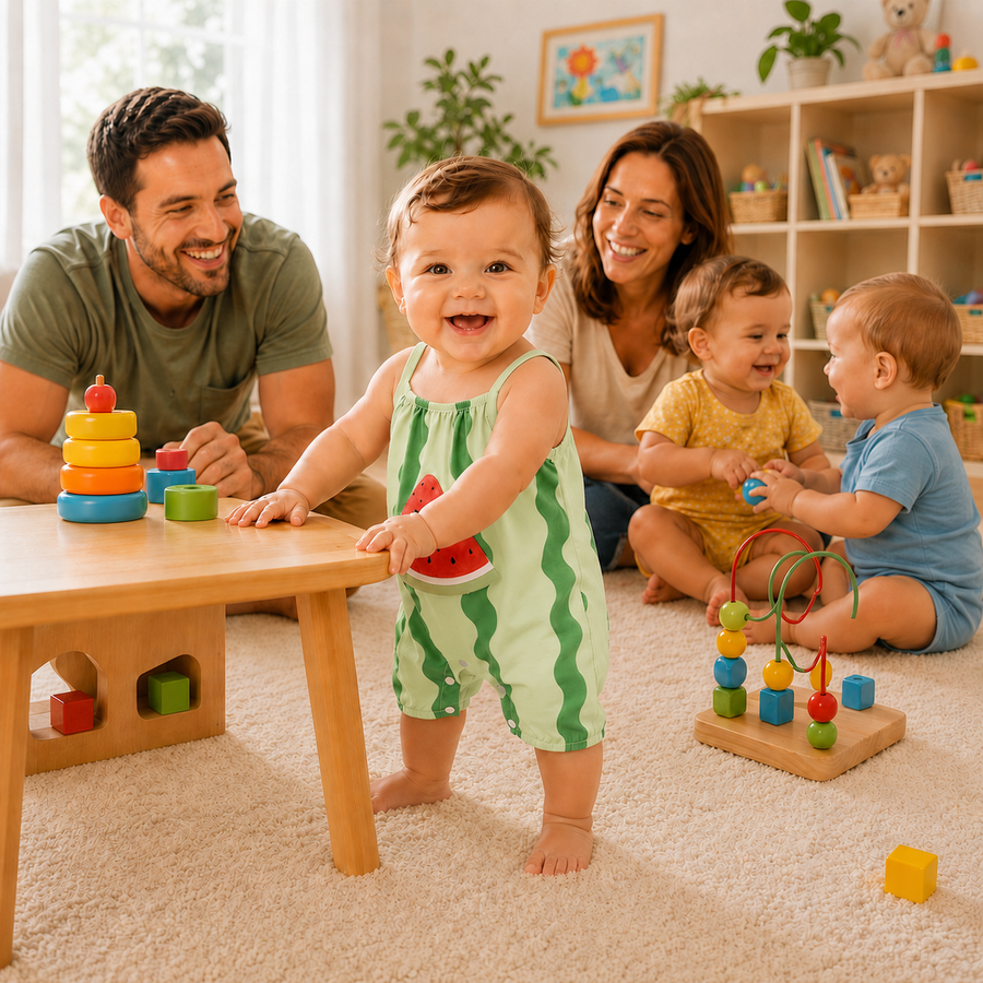 BabyJoy™ Watermelon Baby Romper — Soft Summer Comfort