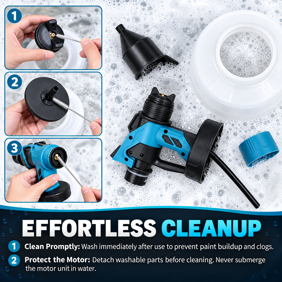 PowerSpray 34 fl oz Cordless Paint Sprayer — Adjustable Flow