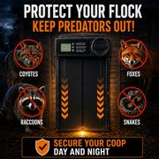 Automatic Chicken Coop Door — Timer & Anti-Pinch Sensor