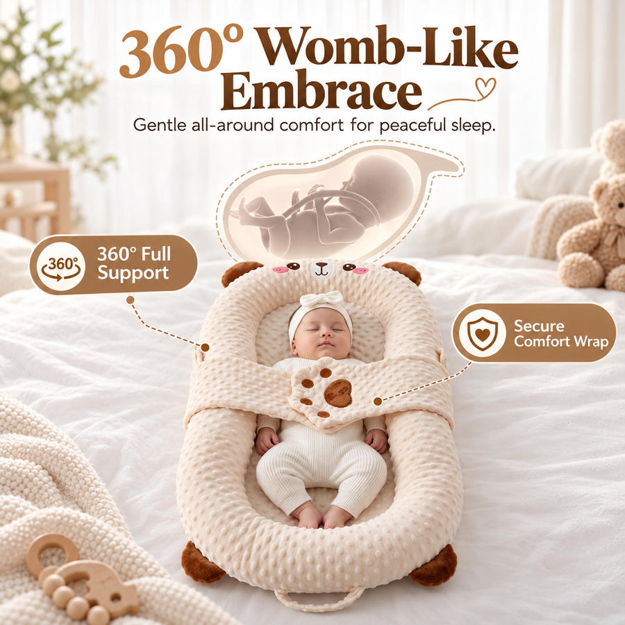 CozyPat™ Automatic Patting Baby Lounger with 15° Anti-Reflux Pillow